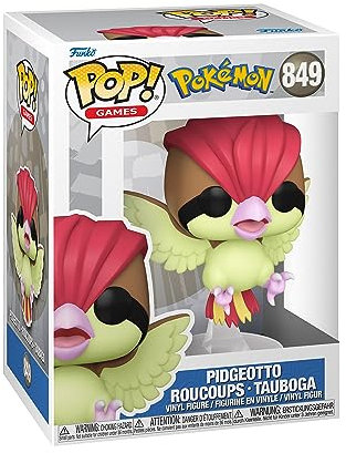 Funko Pop! Games: Pokemon - Pidgeotto - Tauboga - Vinyl-Sammelfigur - Geschenkidee - Offizielle Handelswaren - Spielzeug Für Kinder und Erwachsene - Video Games Fans - Modellfigur Für Sammler