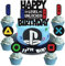 19 Stück Tortendeko Geburtstag Videospiel Torten Deko Gaming Dekoration Cupcake Kuchen Geburtstag Kuchen Deko Jungen Kinder Tortenaufleger für Kindergeburtstag Spiel Thema Party Dekoration