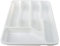 DIVCHI Cutlery Drawer Organiser 5 Compartment Utensil Tray for Kitchen, Silverware and Flatware Holder, Compact Plastic Storage for Spoons Forks Knives