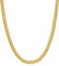 Evegfts Herren Kette Gold 6MM Diamant Schnitt Herren Goldketten Miami Cuban Link Chain Halskette für Herren Damen Schmuck Geschenk für Herren Damen Jungen Mädchen Herrenkette Super Glänzend 46cm