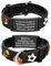 XUANPAI Bracelet Identification SOS Personnalisable, Urgence Braelet Medical Bracelet pour Enfants, Cartoon Style Silicone Imperméable Bracelet Réglable pour Garçons Filles Adolescents (Noir 1)