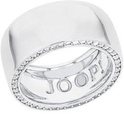 JOOP! Ring 925 Sterling Silber Damen Ringe, mit Zirkonia synth., Silber, Kommt in Schmuck Geschenk Box, 2036789