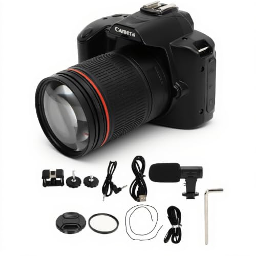 Digitalkamera, 4K 64MP HD Kompakt Digitalkamera, 3 Zoll IPS Farbdisplay, WiFi Handyverbindung, Digitaler Camcorder, 16 facher Digitalzoom, 120 Grad Weitwinkel mit Fülllicht
