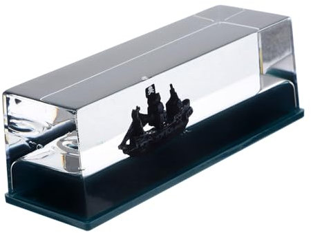 GOOHOCHY Per Lui Regali Fidanzato di Compleanno Unico per Il Marito di Anniversario per Lui Nave Perla Nera Spedire in Un Kit di Bottiglie Accessori Modello di Nave Plastica