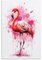FOCCAR Aquarell Flamingo Wandkunst Leinwand Drucke Natur Schöne Vögel Bilder Bilder auf Leinwand Poster Wanddekoration für Heimdekorationen