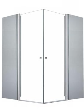 Glaszentrum Hagen - 60x60x195cm - Eck Duschkabine - Dusche - Sondergröße