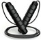 SPOMALKA Springseil Verstellbar Erwachsene Fitness - Leichtgewichtiges Springseil Zuhause - für Muskelaufbau, Abnehmen, Training, Boxen, Speed & Ausdauer, Bodybuilding & MMA (Schwarz - 150g)