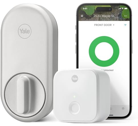 Yale Approach Lock Serrure intelligente avec Wi-Fi Argenté