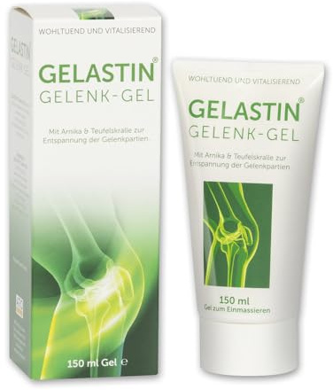 GELASTIN® Gelenk-Gel | 150 ml | Zur Massage der Gelenkpartien & Entspannung der Gelenk-Muskulatur | Einzigartige Rezeptur mit natürlichen Pflanzenextrakten, ätherischen Ölen & aktiven Pflegesubstanzen
