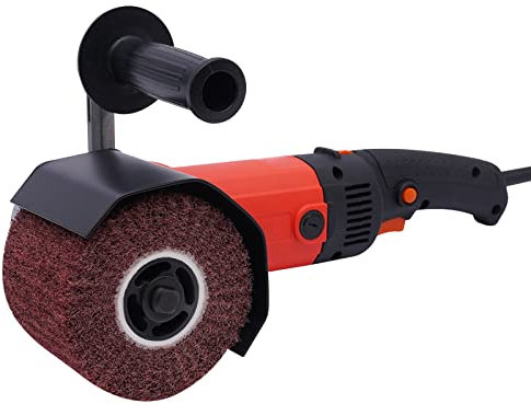 AOOUNGM Rasatura per ristrutturazioni esterne, levigatrice a spazzola con funzione di levigatura a rulli, smerigliatrice a rotolo, 1580 W, smerigliatrice per legno