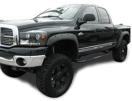 LiuROSE Auto-Radkasten Für Dodge Ram 1500 2009-2017,Auto Kotflügel Radlauf Verbreiterung Kotflügelverbreiterung Schutz Dekoration Zubehör