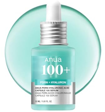 Anua PDRN Hyaluronic Acid Capsule 100 Serum, Radiant Face Serum, Salmon DNA, Hyaluronic Acid, Hydration, Moisture Plumping Effect, Lightweight, Glass Skin, Korean Skincare, 1.01 fl. oz