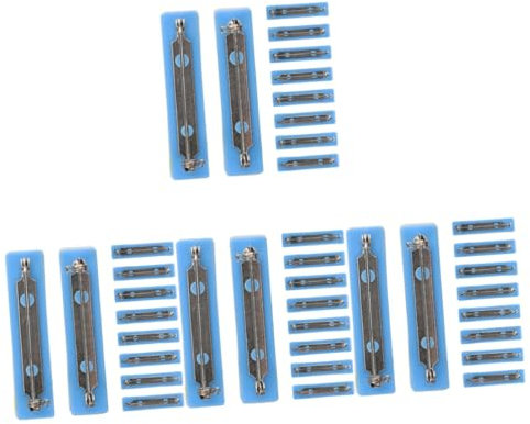 LALAFINA 4 Sätze Broschen Zubehör Etikett Etiketten Selbstklebende Rückseite Broschen Sicherheitsnadel Rückseiten DIY Arbeiter Nummernnadel Selbstklebende Anstecknadel 10 Stück * 4