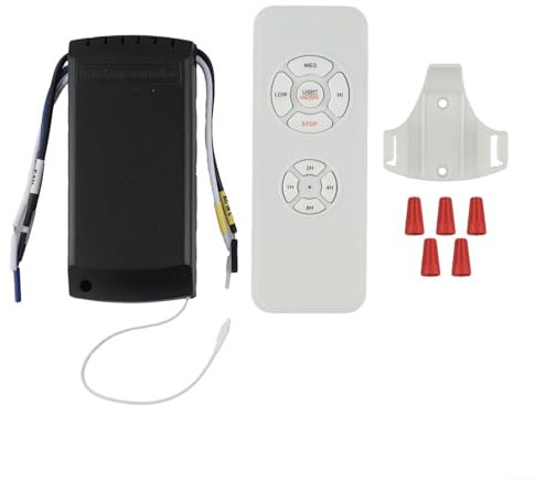 Sistema teledirigido de ventilador de techo inteligente con receptor Operación sin esfuerzo y largo alcance (220V)