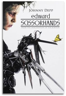 LUEXUHEY Filmposter mit Edward Scherenhänden, Leinwand-Kunstdrucke für Wohnzimmer, Schlafzimmer, moderne Heimdekoration, Geschenk, 30 x 45 cm, ungerahmter Stil