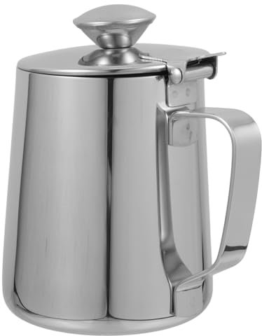PRETYZOOM 1pezzi Tazza Con in Acciaio Inossidabile Per Latte Art Bollitore Moderno e Resistente Per Uso