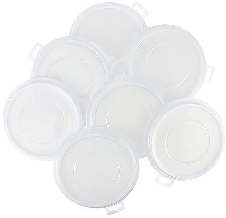 DIYEAH 10st Leeres Stempelkissen Kindertinte Stempeln Stempeltinte Tintenlos Briefmarken Stempelfarbe Stempelkissen Für Waschbar Kinderstempel Nicht Plastik Weiß