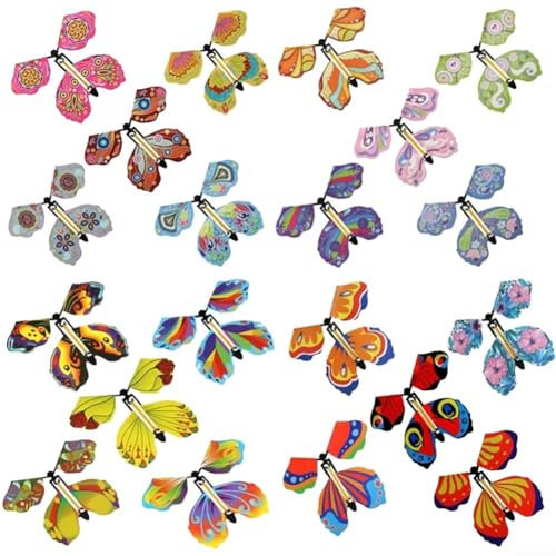 Exciting Rubber Band Powered Butterflies 20 Pack of Interactive For Sensory Toys