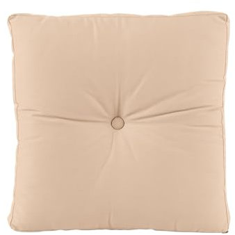 bionik by BioKinder® Sitzkissen 40 x 40 cm | Sitzpolster und Stuhlkissen aus 100% Baumwolle, gefüllt mit Baumwolle | 40 x 40 x 8 cm | Beige