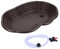avec Rampe et Plate-Forme, Plat d'eau Tortue pour Grenouille, Gecko, Tuyau de vidange,Bassin de Bain pour Reptiles, Bol d'eau d'alimentation pour Reptiles, Plat d'alimentation pour Reptiles