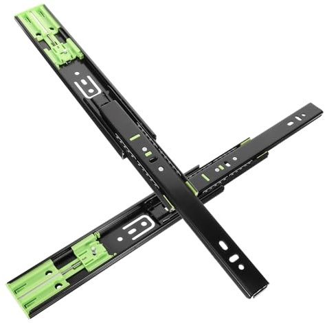 KONTONTY 2 Piezas correderas y correderas para cajones toboganes de cajón corredores de cajones de cocina pistas rieles para cajones diapositivas del cajón montaje lateral