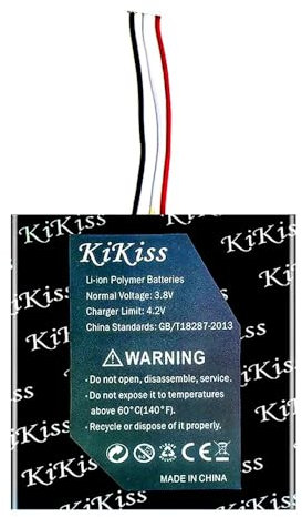 Optimisé - 530 mAh - Compatible avec Sennheiser GSP 670, 350, 500 - Batterie de casque de jeu longue durée au lithium-polymère - Avec kits d'outils