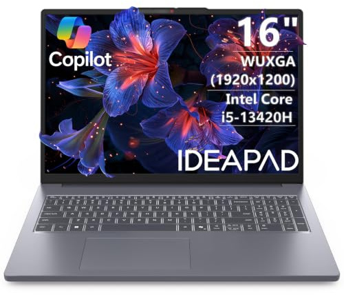 Lenovo 2026 Everyday Laptop, 13th Gen Core i5 CPU, 16GB DDR5, 512GB SSD | 8-Core Processor, Beat Heavy Workloads, Copilot AI PC, 16 FHD+, Windows 11, For Seamless Home & Office Workflows