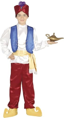 FIESTAS GUIRCA | Wüstenprinz Kostüm für Kinder - Hemd, Weste, Gürtel, Hut und Hose - Perfekt für Halloween, Karneval und Partys - Verschiedene Größen und Farben verfügbar