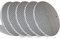 LogHog Set of 5 Thickened Silicone Pot Coaster Trivet Mats,Pot Holder/Hot Pads,Non Slip Durable Flexible Table Mats Round Honeycome Multipurpose Kitchen Heat Resistant Mat (Grey)