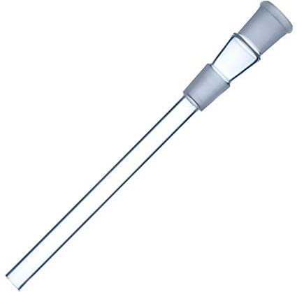 Budawi® Chillum Glas - Adaptador de corte 18,8 para bongs de cristal de 18,8 mm y pipas de agua (13 cm)