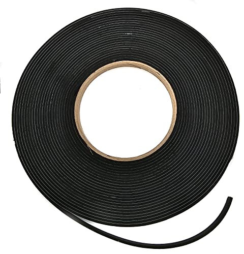 EPDM Mousse noire Longueur : 10 m sur rouleau Adhésif d'un côté (6 mm x 2 mm)