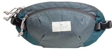 Doughnut SEATTLE Jungle Unisex 1,5 L I Bauchtasche mit Schlüsselring Halter & Multifunktionsfächern für Unterwegs I Funktionelle Gürteltasche handgefertigt I Wasserfeste Hip Bag in Charcoal X Teal