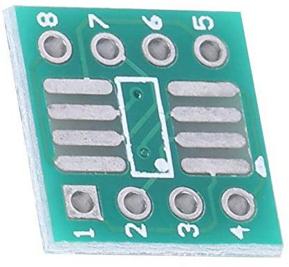 ViaGasaFamido 100PCs Adapterplatine Konverter Adapter Modul Adapterplatine Leichtes Elektronikzubehör SOP8 SSOP8 zu DIP8 TSSOP8 DIP SMD zu Inline für Heimwerkerindustrie
