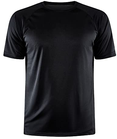 Craft CORE Unify Training Tee M Black XXL - Funktionsshirt Herren Kurzarm, Sportshirt, atmungsaktiv, schnelltrocknend, recyceltes Material, Fitnessshirt, Running Shirt, Trainingsshirt