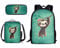 Kuiaobaty Schulranzen Set für Mädchen Jungen 3 in 1 Schultasche mit Lunchtasche Federmäppchen für Mittelschule Schule, Niedliche Faultier, Einheitsgröße, Modern