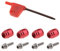 ECSiNG 4 Sets Fahrrad Scheibenbremse Olive Verbindungseinsatz Kit Kompatibel mit Sram Avid Hydraulische Scheibe Bremsschlauch