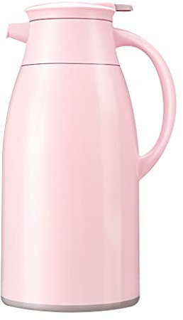 ZOGBX Jarra Térmica De 56 Oz con Revestimiento De Vidrio, Jarra De Café Térmica De Acero Inoxidable De 1,6 litros, Frasco De Vacío De Doble Pared, Tetera con Tapa, Retención De Calor Las 24 Horas