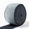 GANGYUAN 5M Glitter Gold Silber Gummiband 25mm 40mm Elastisch Glitzerband für Nähen Spitzenbesatz DIY Zubehör (5M X 40MM, Silber)
