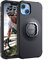 TUSITA Bicycle Motorcycle Adventure Case Designed for iPhone 13 14 Black