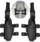 BILLION DUO Tactical Universal Leg Holster Set,Left Hand & Right Hand Adjustable Universal Drop Puttee Leg Thigh Holster Pouch Holder for Halloween Costume Cosplay