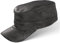 Black Forest Fox Herren Damen Leder Cuba Army Cap Hut Schirmmütze in (Graphite)