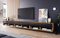 Lowboard A, Mobile TV 300 cm, illuminazione a LED inclusa, mobile TV grande, disponibile in vari colori (wotan/nero)