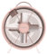Cecotec Ventilador de Sobremesa EnergySilence 400 RetroDesk Pink. 25W de Potencia, 8 Pulgadas, 4 Aspas aerodinámicas, Diseño minimalista, 2 Velocidades, Robusta y Base Estable