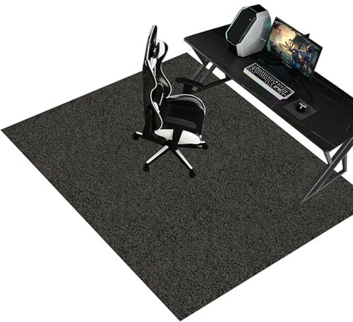 Bodenschutzmatte für Hartböden, Bürostuhl Unterlage, Gaming Bürostuhl Stuhlmatten, Schreibtischstuhl Unterlage, Schutzmatte für Teppichböden, Bodenmatte Stuhlunterlage für Zuhause 160 x 180 cm