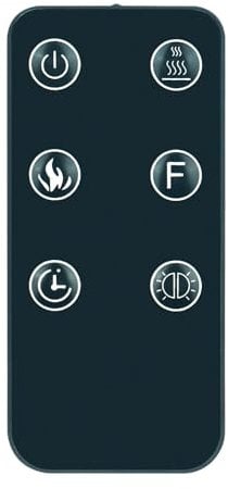 Allimity FR113XD Replaced Remote Control Fit for Mainstays WFP-22C Wall Mounted Electric Fireplace Heater