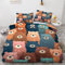 YELDAN Bär Bettwäsche 135x200 Winter, Süße Tiere Kinder Bettbezug 135x200 2er Set, Wendebettwäsche und Kissenbezug, Weiche & Atmungsaktive Mikrofaser Bettwäsche-Sets