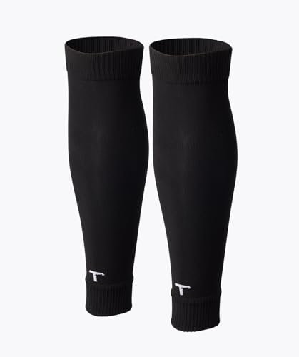 T1TAN Fußball Tube Stutzen - Herren, Damen und Kinder - Farbe schwarz - Größe 39-42