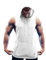 COOFANDY Herren Gym Workout Tank Tops Cut Off Muscle Shirts Muskelshirts Gym Bodybuilding Shirts Fitness Shirt Ärmelloses Shirt Sport Tshirts Weiß(1 Stück) M