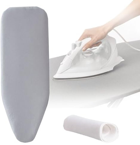 Lelico Ironing Board Cover 92X33 97x33 110x35 122x38cm Iron Board Cover With Padding Ease Of Use And Installation Cotton Ironing Board Cover And Pad (Color : B, Size : Medium(100x34cm))