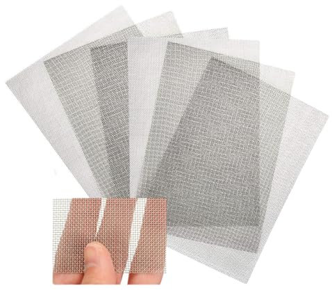 6 Pieces Insect Mesh, Fine Mesh, Insect Mesh for Vents, Vent Mesh Can Be Of Any Shape and Size, Applicable To Home/Kitchen/Garden/Bathroom